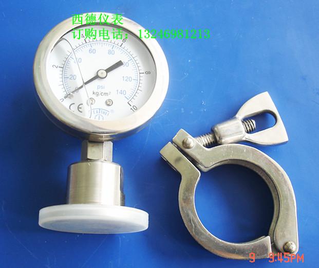 全不銹鋼卡箍式衛(wèi)生型快裝壓力表