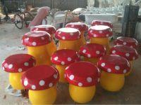 供應(yīng)玻璃鋼蘑菇雕塑  玻璃鋼仿真蘑菇