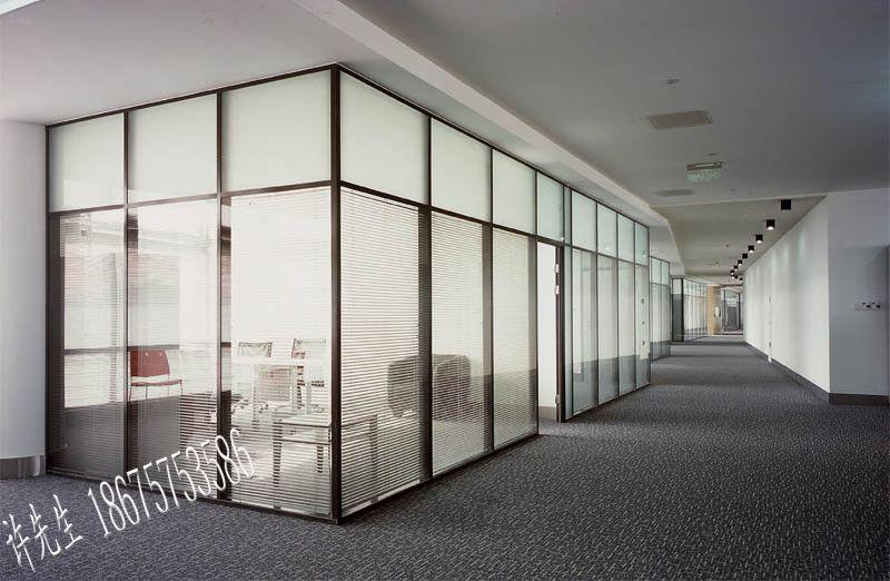 供應(yīng)玻璃隔斷高隔間廠家 玻璃隔斷高隔間成品隔墻百葉隔間