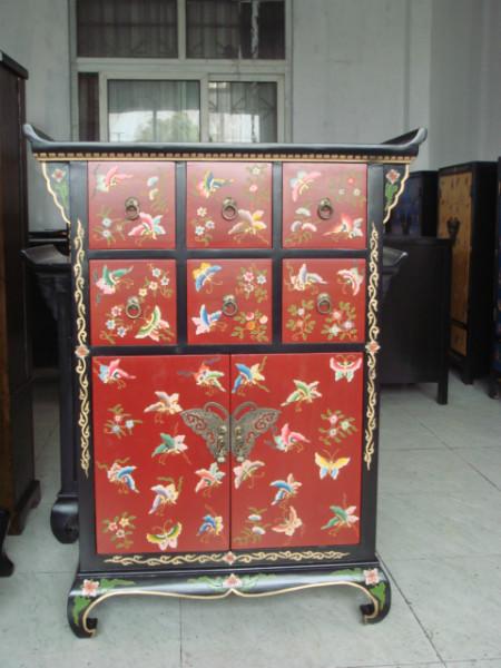 供應(yīng)上海老榆木彩繪家具