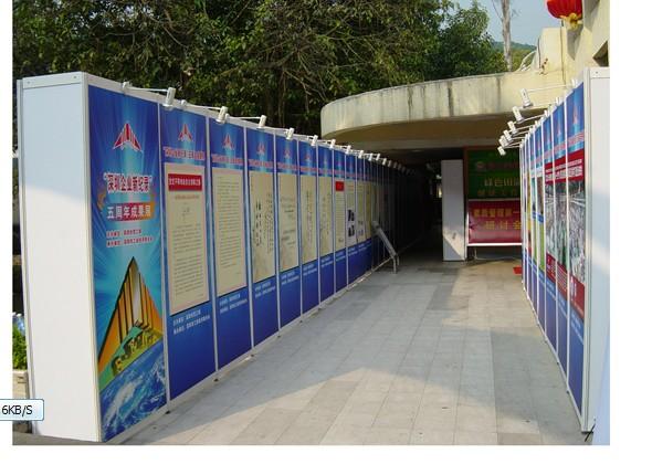 供應(yīng)八棱柱聯(lián)板展板展示架