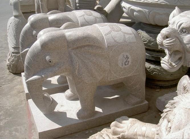供應(yīng)福建石雕大象 * 吉祥如意 花崗巖大象石雕