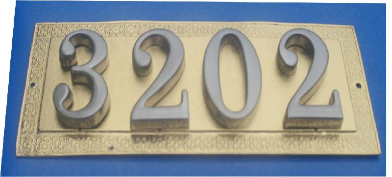 銀色號碼門牌號圖片