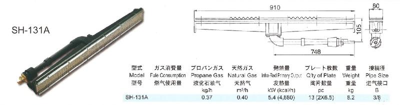 SH-131A正英紅外線瓦斯頭圖片
