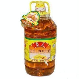 鲁花5s压榨一级花生油5L/桶图片