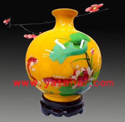 供應(yīng)西安麥稈畫工藝花瓶