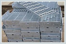 鋼格柵板/踏步板/溝蓋板/鋼格板圖片