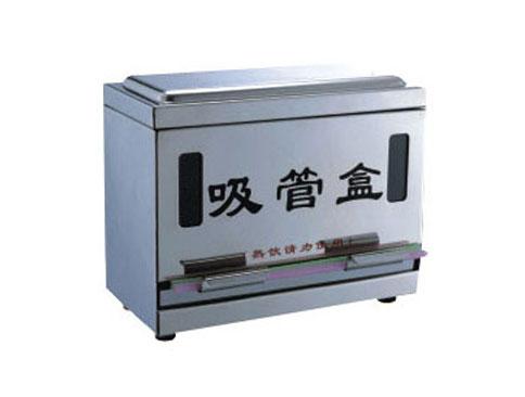 供應YLQO019帶視窗不銹鋼吸管盒/不銹鋼奶茶吸管盒