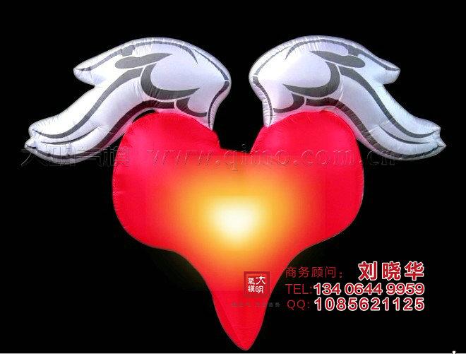 情人節(jié)道具酒吧裝飾發(fā)光心形圖片