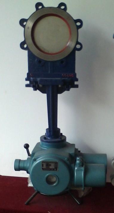 供應(yīng)PZ973HXFY電動刀形閘閥，對夾式刀型閘閥