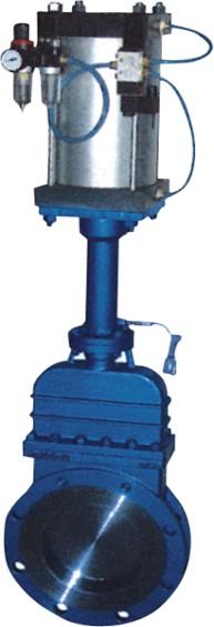 供應手動暗桿式刀閘閥，DMZ73HXFY-16手動暗桿式刀形閘閥