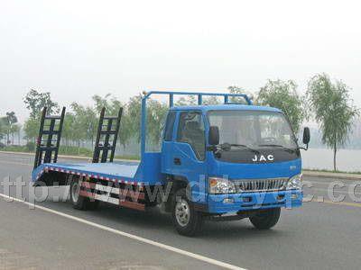 供应江淮低平板运输车  挖掘机托板车 挖机拖车 挖机平板拖车 图片