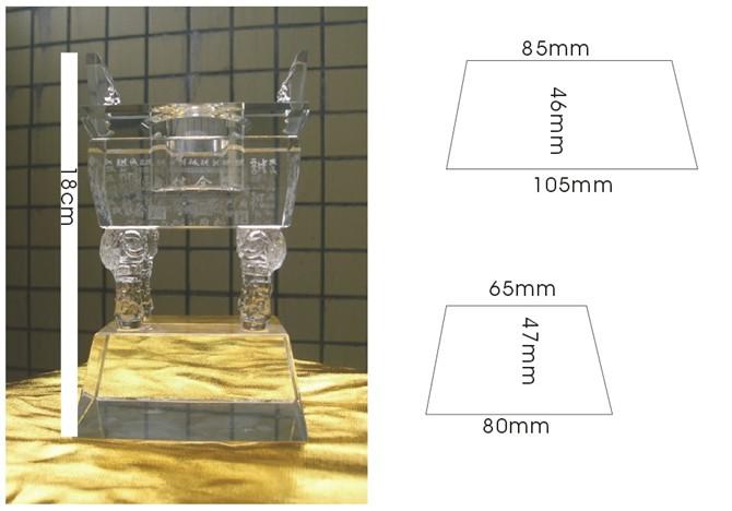 供应水晶宝鼎价格，水晶鼎价格，水晶诚信鼎价格，水晶鼎纪念品定制图片