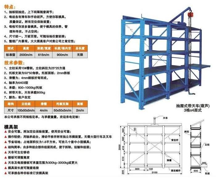 供应博罗模具架