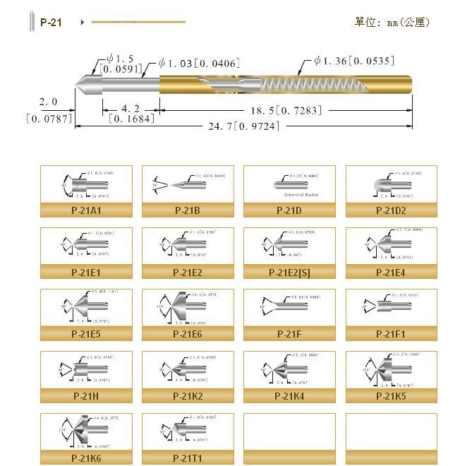 CCP探针中探测试针图片