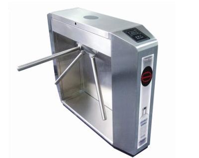 廣西南寧人行通道閘橋式斜角三輥閘圖片