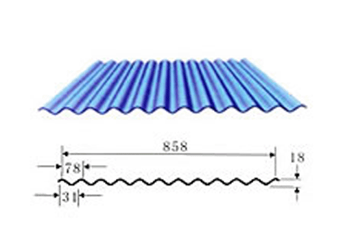 彩钢波浪瓦类型
