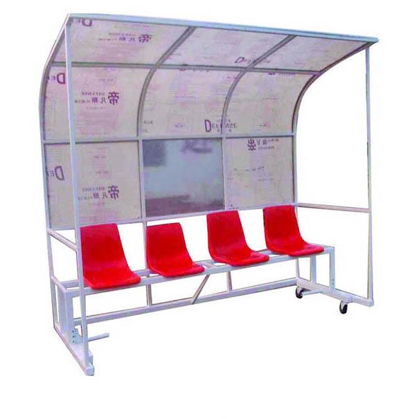 供應(yīng)足球防護棚/裁判教練運動員休息座椅/移動式足球比賽防護棚