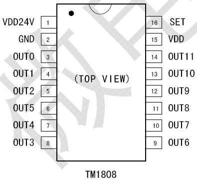 TM1808流星灯IC图片