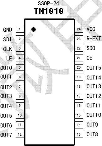 TM1818LED显示屏驱动图片