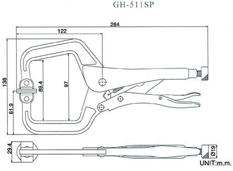 供應(yīng)嘉剛擠壓型夾鉗CH-511SP