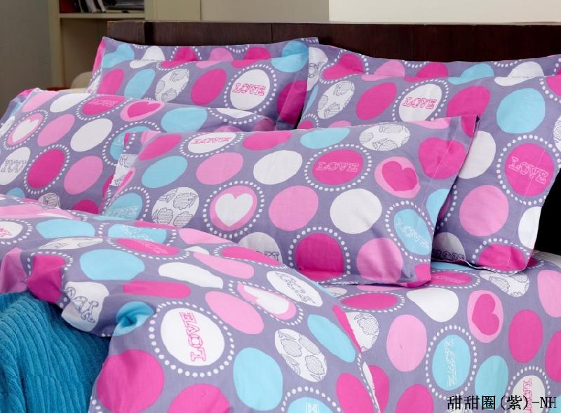 供應(yīng)全棉斜紋四件套甜甜圈，廠家直銷全棉斜紋四件套甜甜圈 混合批發(fā)