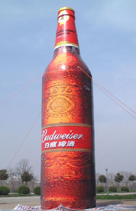 供應仿真酒瓶氣模，充氣酒瓶廣告氣模制作，彩繪酒瓶氣模生產(chǎn)