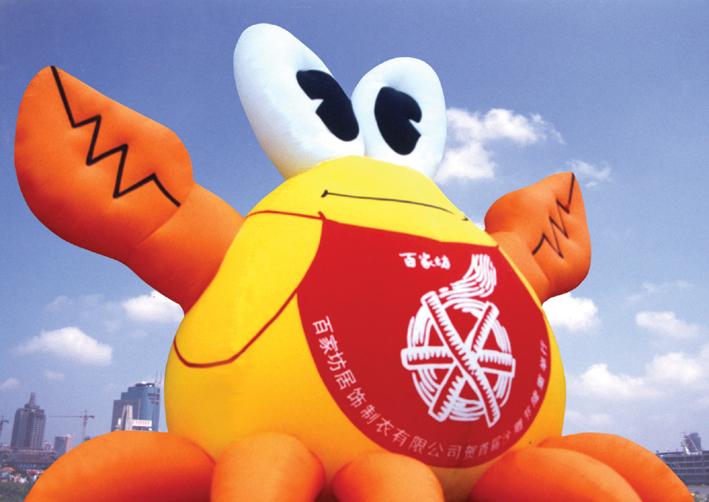 充氣螃蟹模型圖片