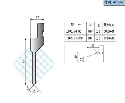 华南折弯机模具供应商图片