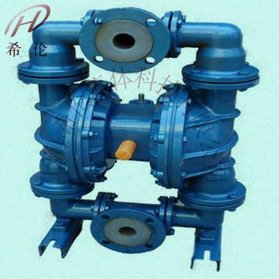 供应QBY-F衬氟气动隔膜泵 铸铁衬氟气动隔膜泵,衬铁氟龙隔膜泵图片