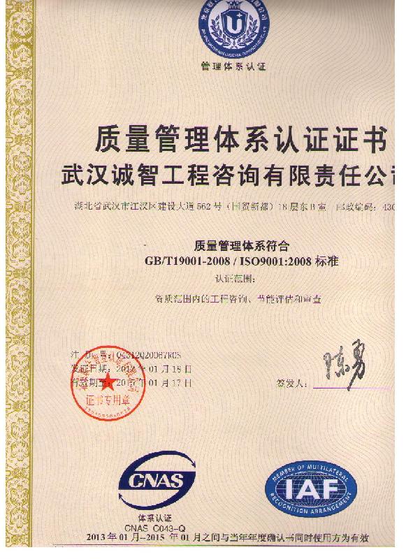 ISO9001国际质量管理体系认证图片