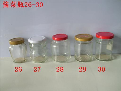 供應(yīng)優(yōu)質(zhì)高白料85-500ml醬菜瓶玻璃瓶