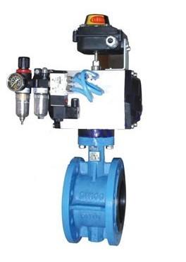 氣動法蘭式軟密封蝶閥圖片