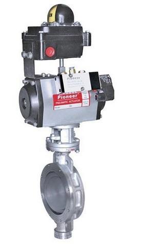 氣動硬密封對夾蝶閥圖片