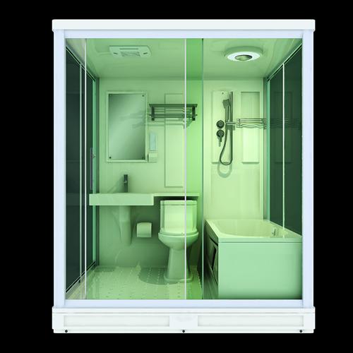 供應(yīng)帶浴盆的組裝衛(wèi)生間