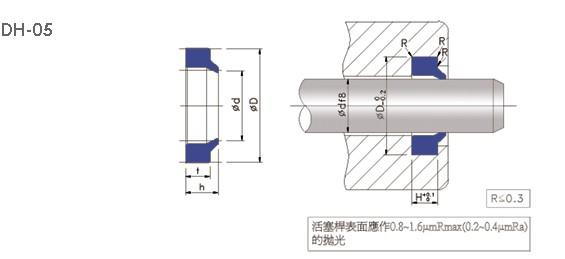 臺灣鼎基DZ-DH-05往復防塵密封件圖片/臺灣鼎基DZ-DH-05往復防塵密封件樣板圖 (2)