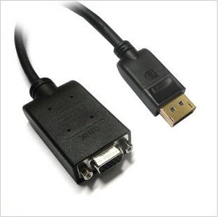 DisplayPort转VGA转换器，DP转VGA线，高清视频信号