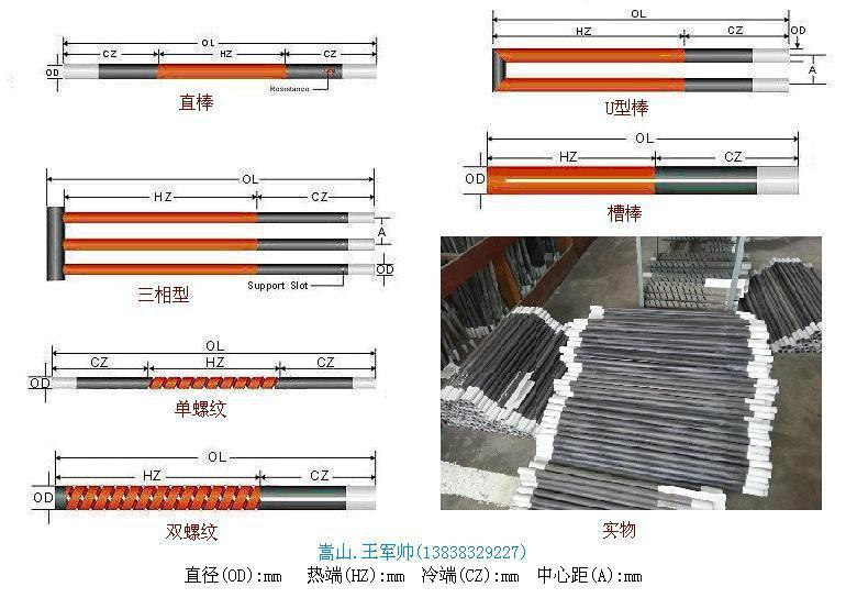 供應(yīng)硅碳棒碳化硅電熱元件