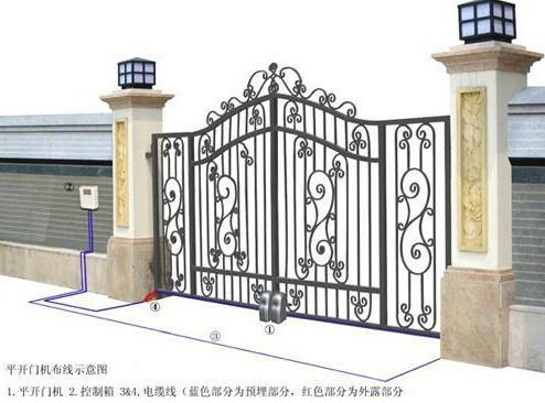 供應山東青島膠南電動車庫門膠南易凱設備自動門窗廠安裝定做維修遙控車庫門卷閘門推拉門電動伸縮門旋轉玻璃門卷簾門感應門道閘門