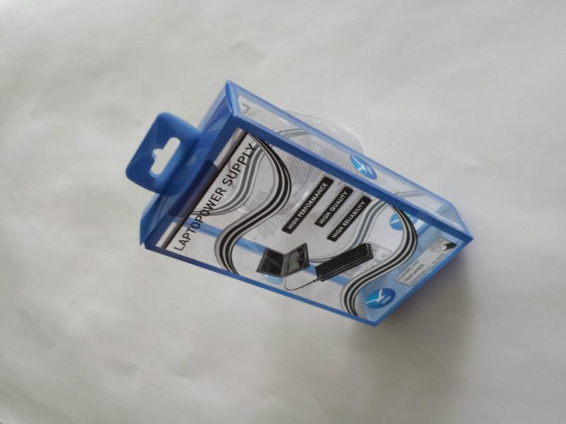 供應(yīng)電源線塑料包裝盒，廣東廠家生產(chǎn)手提電腦電源線PVC膠盒包裝盒