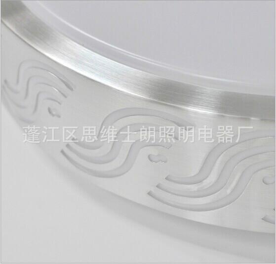 供應(yīng)中山亞克力吸頂燈罩鋁圈海浪燈殼，酒吧特色吸頂燈罩，專業(yè)透光燈罩