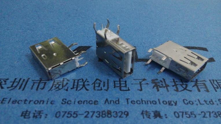 供應(yīng)AF+USB側(cè)插長體19.4+90度彎腳側(cè)插+4P端子DIP+p