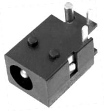 供應(yīng)DC-025BM三腳電源插座【帶固定片+松緊環(huán)】