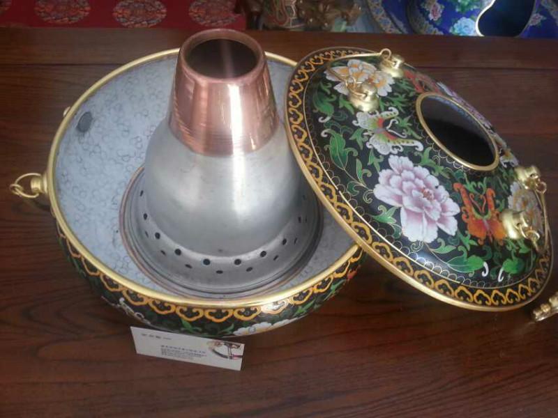 景泰藍電磁火鍋 景泰藍火鍋 景泰藍電磁爐火鍋 電磁爐火鍋