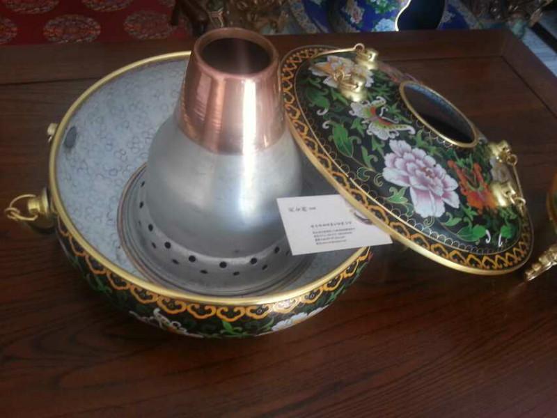 景泰藍電磁爐火鍋 景泰藍火鍋 電磁爐火鍋 銅火鍋 電磁火鍋