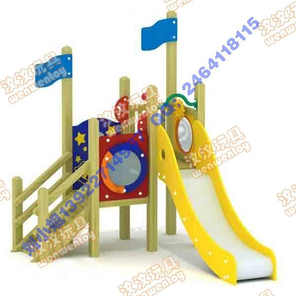 木制戶(hù)外組合滑梯圖片