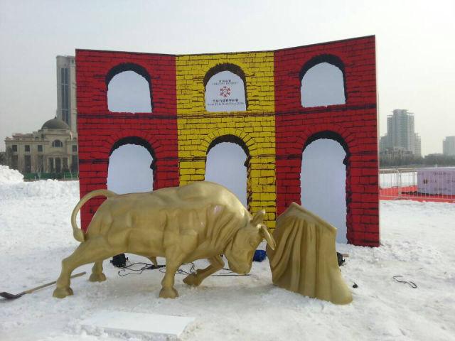 仿真動物雕塑玻璃鋼烤漆動物雕塑圖片