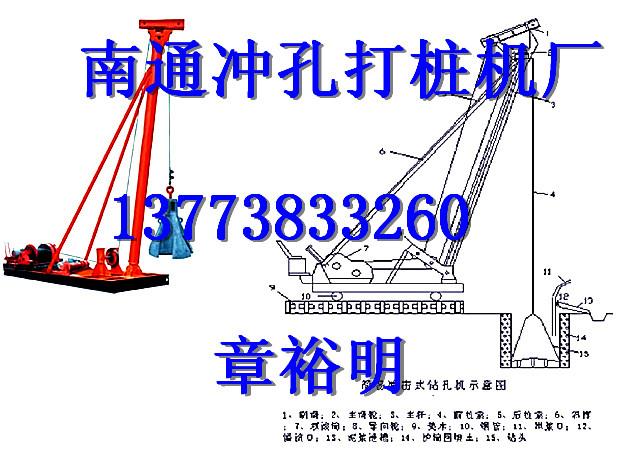 南通市广东冲孔打桩机手拉锤冲击桩机厂家厂家