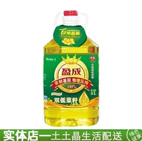 土土晶生活馆 盈成双低菜籽油非转基因5L瓶