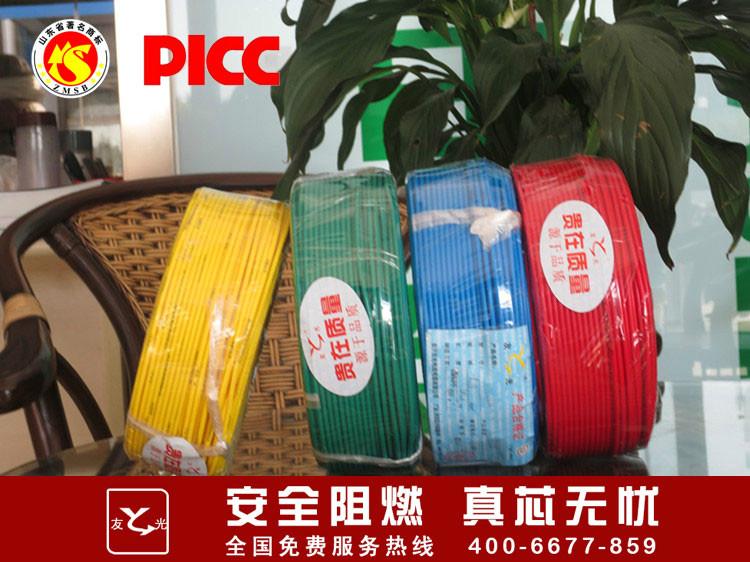 供應(yīng)單股銅線2.5平方  紫銅線 棗莊電線電纜 友光牌